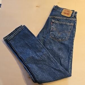 Levi's 505 Men's Regular Fit Straight Leg Blue Jeans